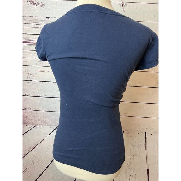 Aeropostale Graphic Tee Shirt size Small T-Shirt Raised Lettering 87 Y2K 80s - Picture 2 of 4